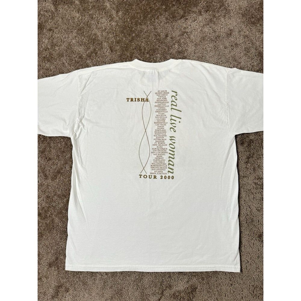 Vintage Mens Tshitr Country Trisha‎ Yearwood 2000 tour t shirt, Music Size XL - Picture 6 of 13